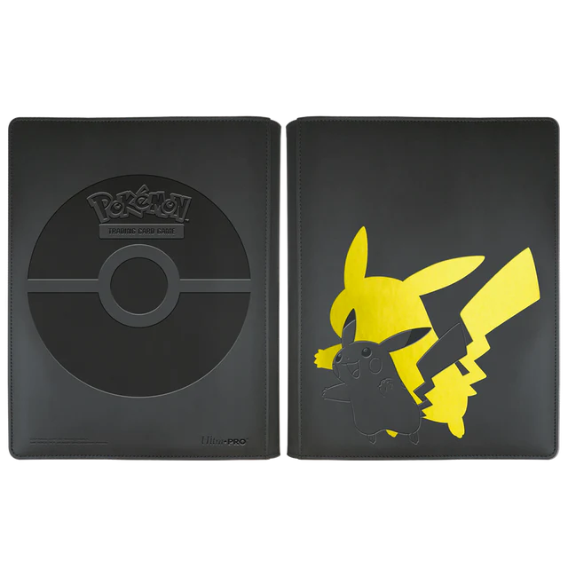 Premium Ultra-Pro Binder Pikachu Gold Black 25th Anniversary Edition