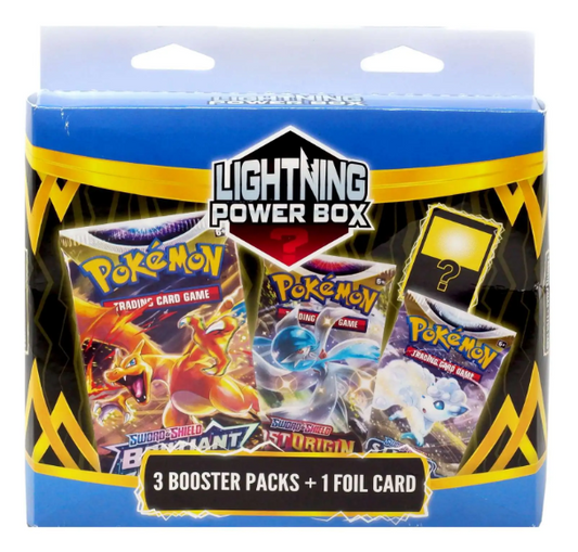 Pokémon Lightning Power Box [3 Booster Packs + 1 Foil Card]